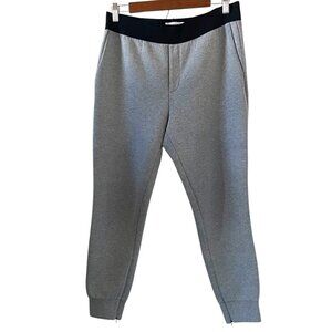 Everlane Street Fleece Sweat Zip Ankle Joggers In Gray Size M